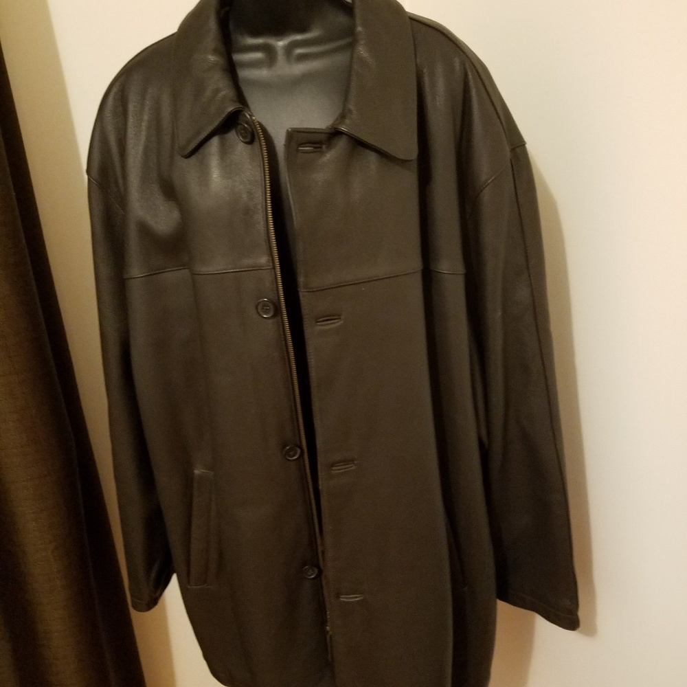 Carsons RBM Men's Brown Leather Jacket